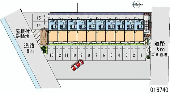 ★手数料０円★相馬市北飯渕１丁目　月極駐車場（LP）